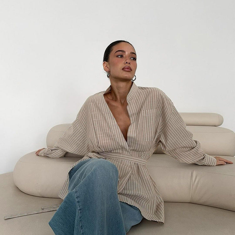 Chic Tie-Front Long Sleeve