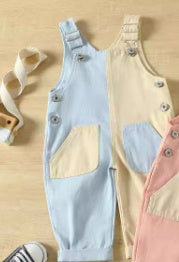 Boys' And Girls' Baby Cute Suspender Romper Jumpsuit