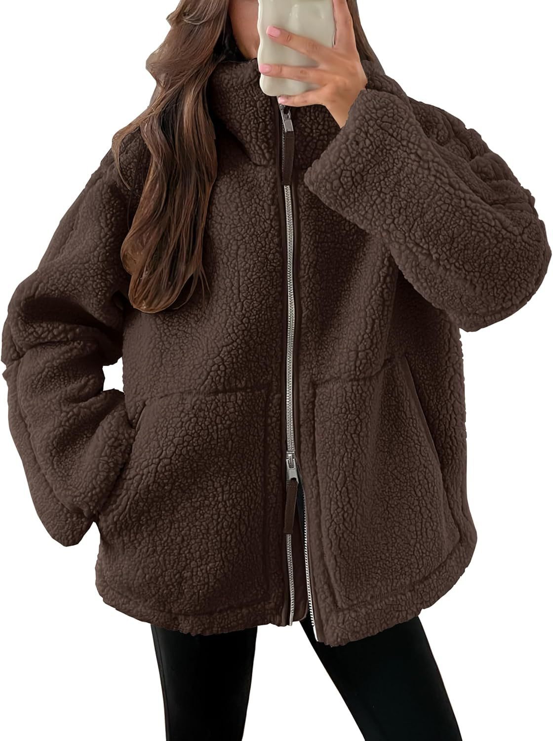 Fleece Zip-Up Coat