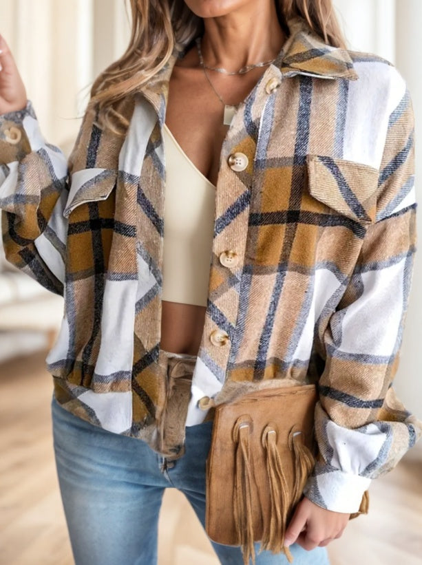 Ladies' Checked Coat