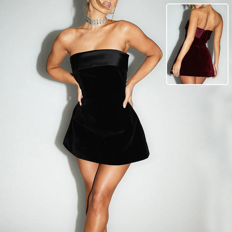 Slim A-line Tube Dress