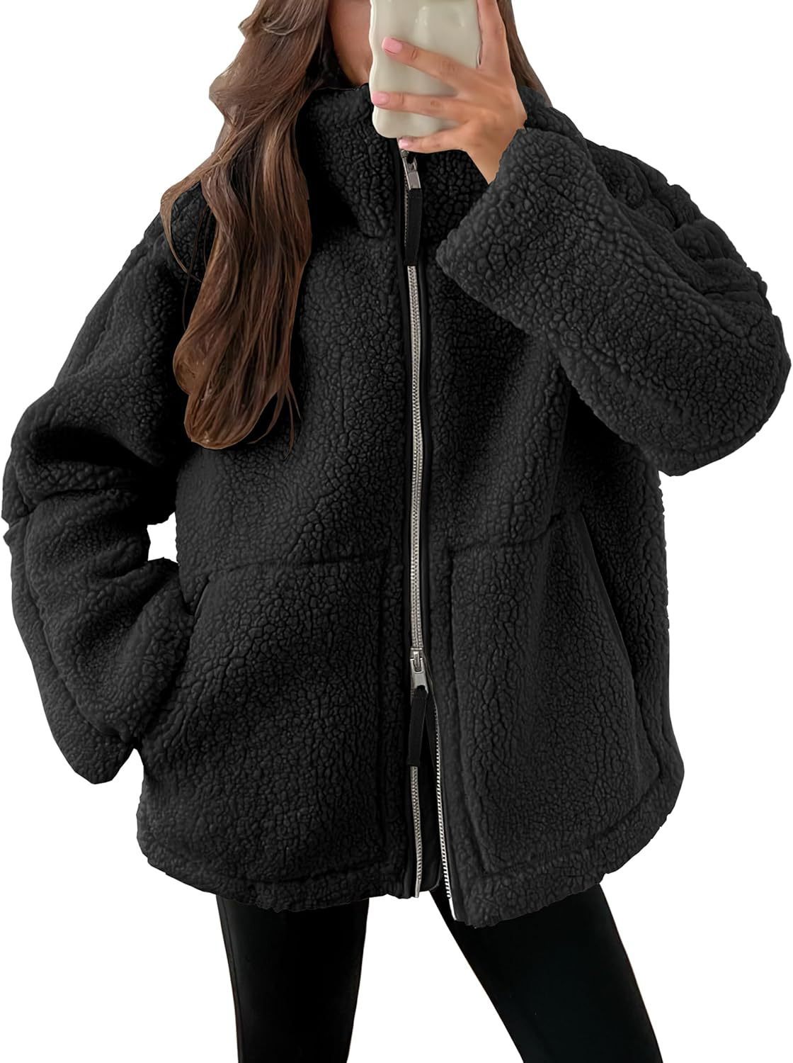 Fleece Zip-Up Coat