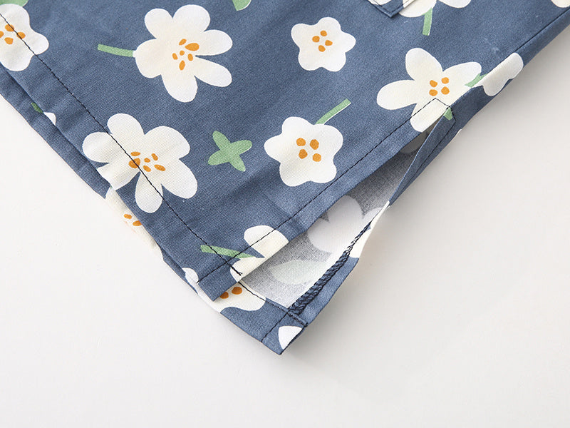 Pure Cotton Kimono-Style Pajamas