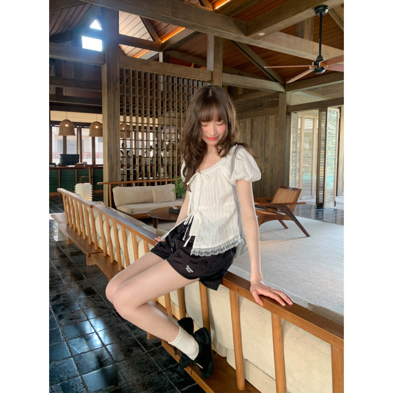 Short-sleeved Shirt Women's Top