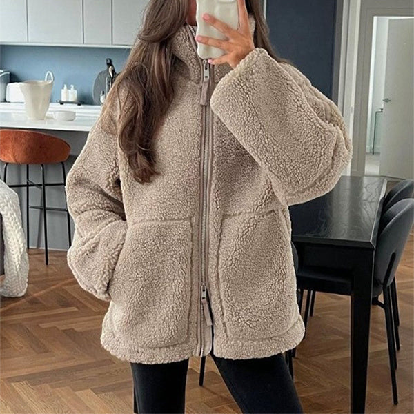 Fleece Zip-Up Coat