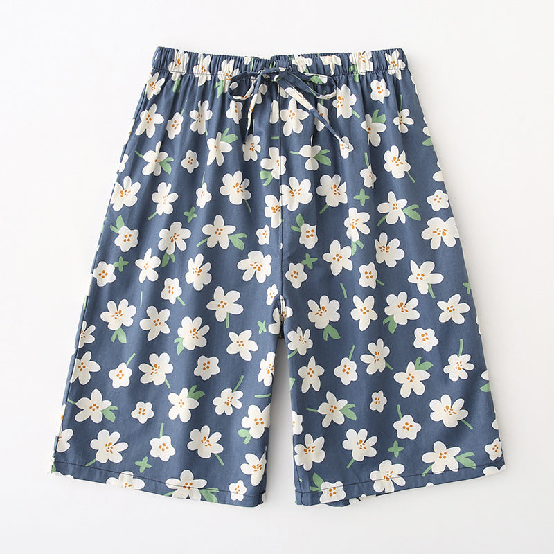 Pure Cotton Kimono-Style Pajamas