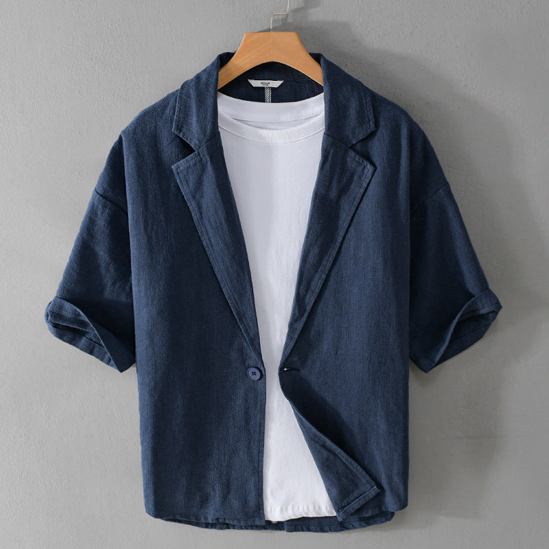 Linen Drop Shoulder Set