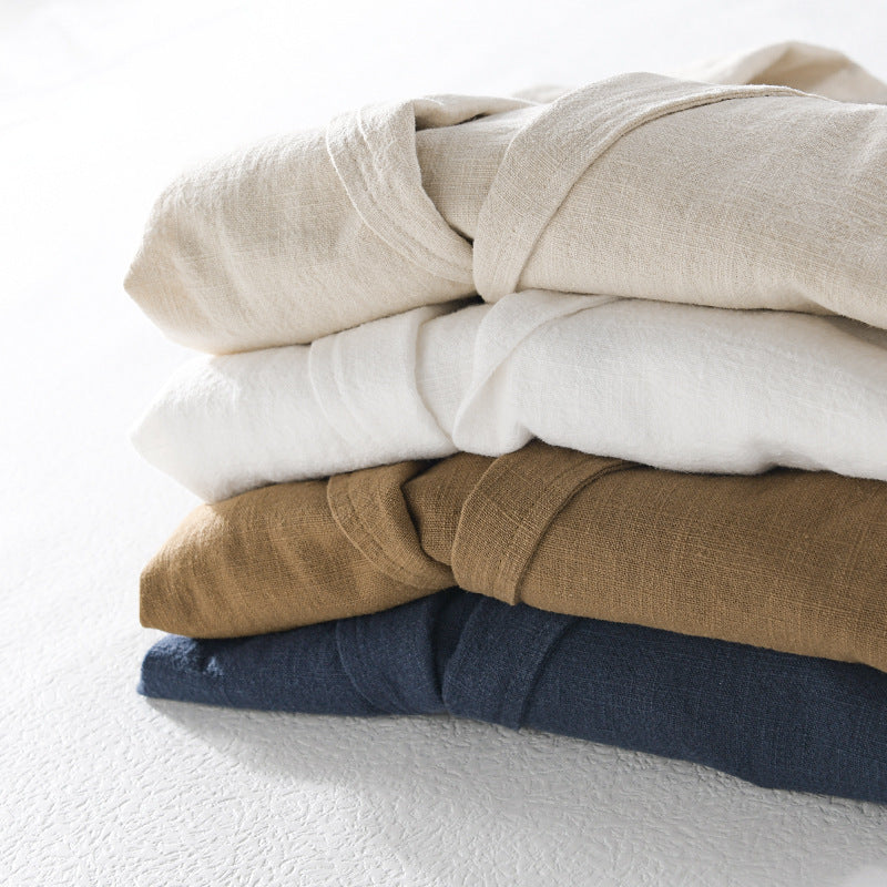 Linen Drop Shoulder Set