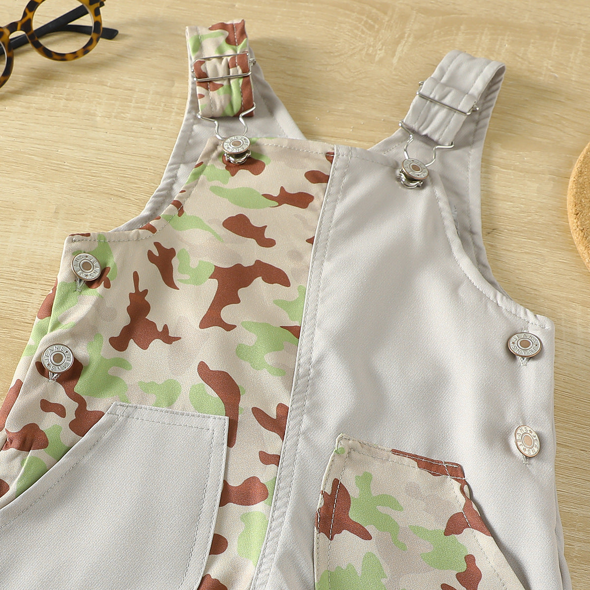 Boys' And Girls' Baby Cute Suspender Romper Jumpsuit