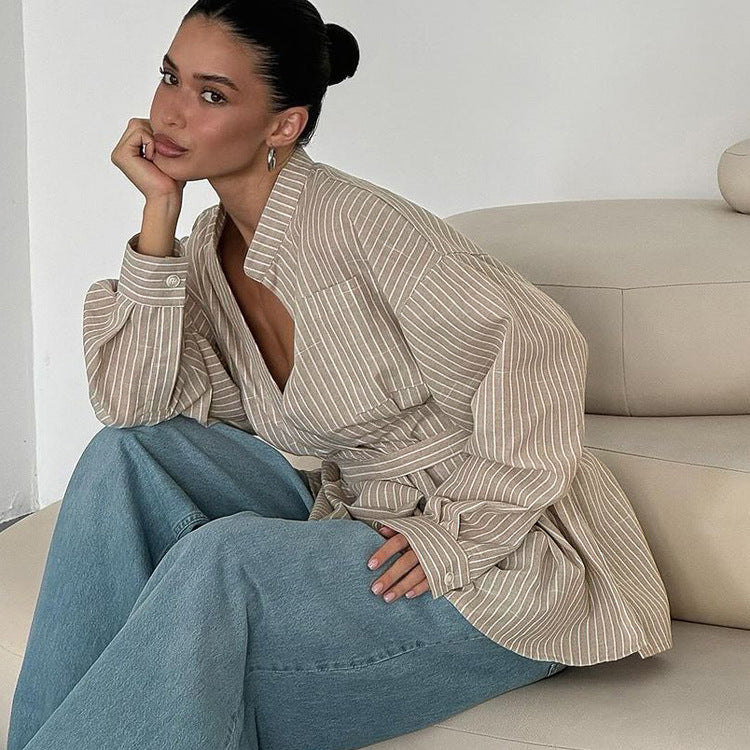 Chic Tie-Front Long Sleeve