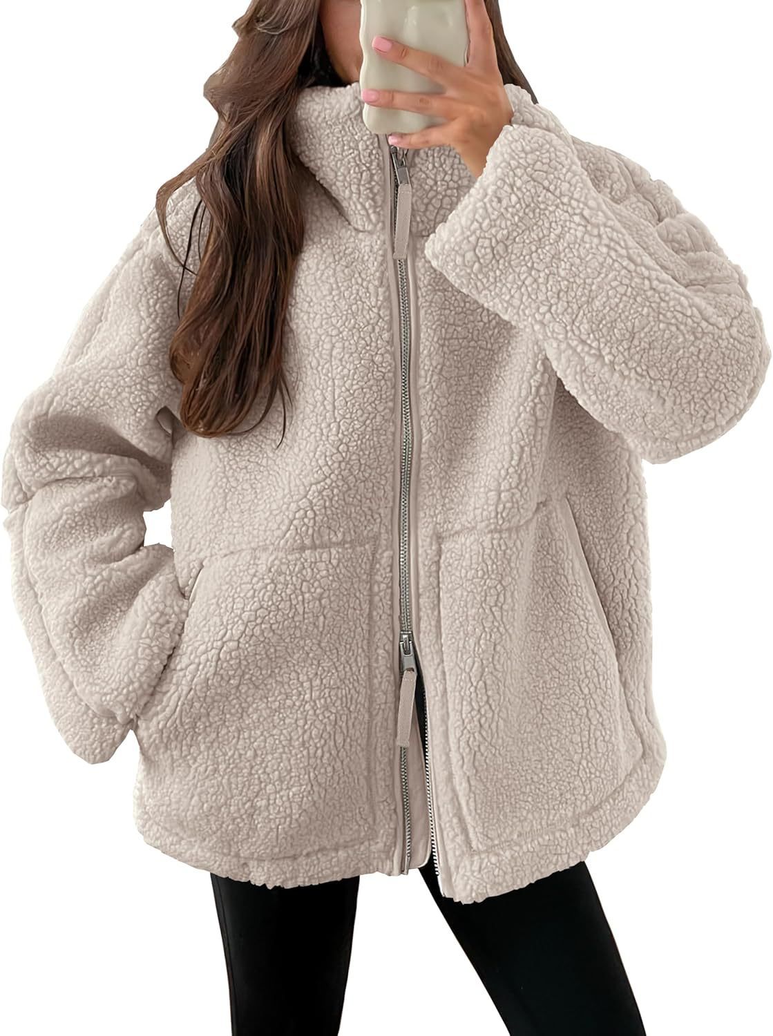 Fleece Zip-Up Coat