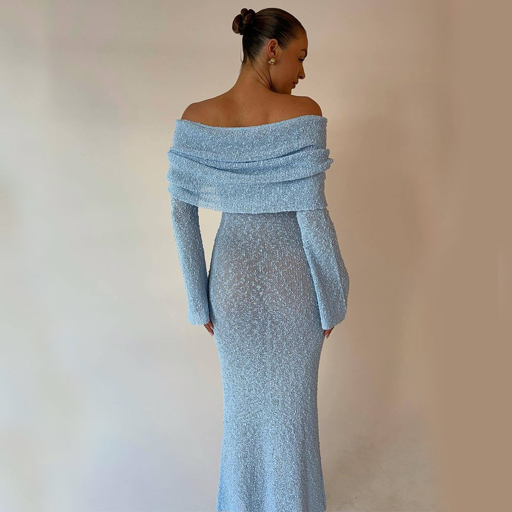One-Shoulder Knit Dress