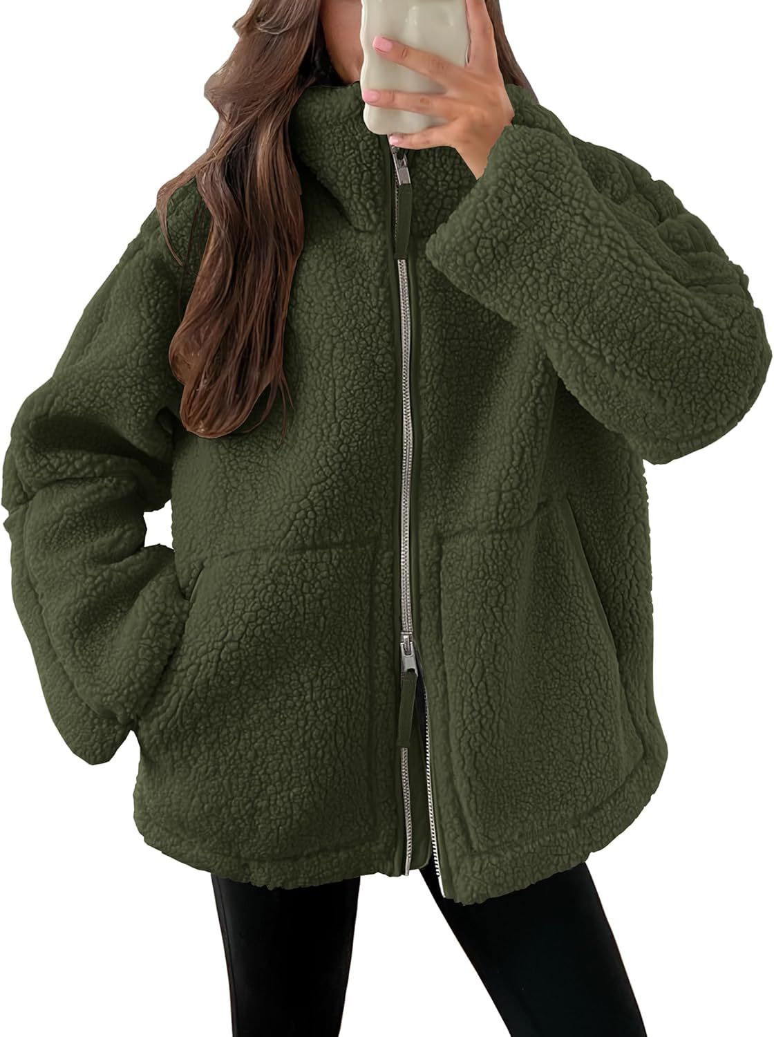 Fleece Zip-Up Coat