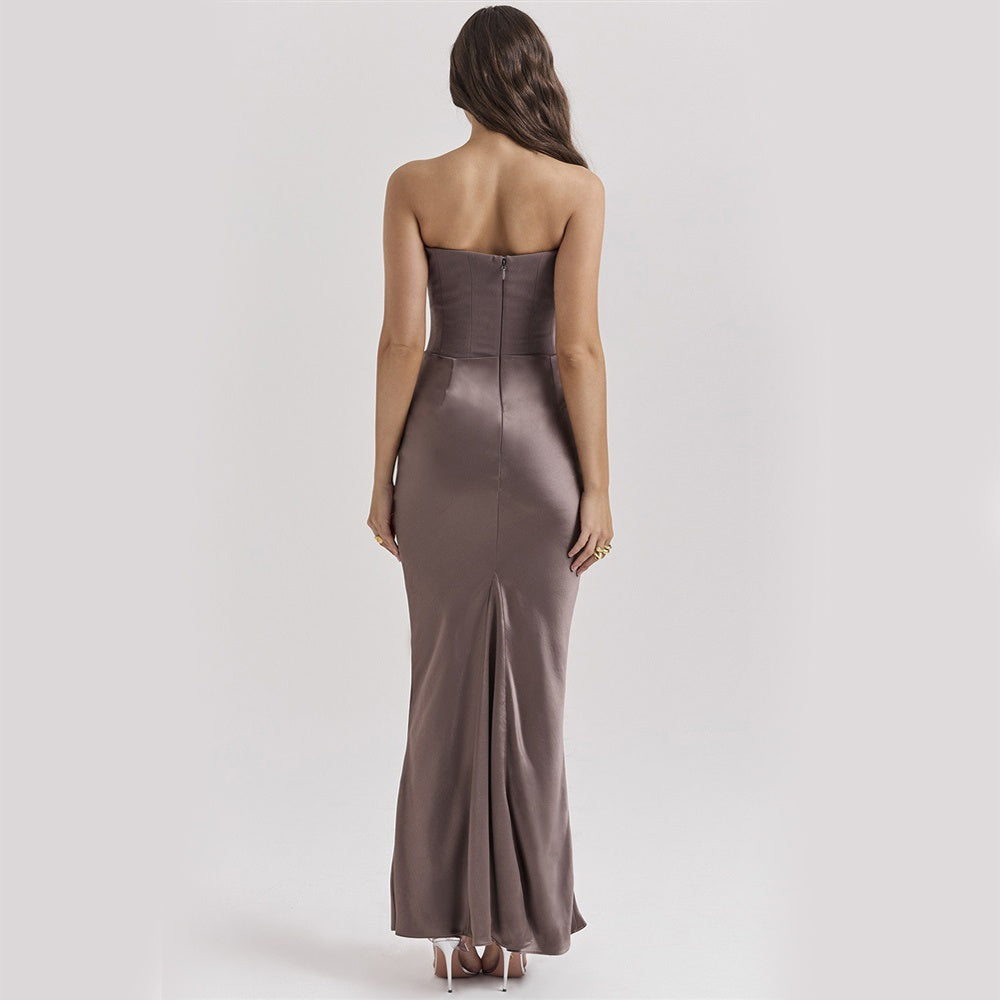 Slim Backless Tube Dress
