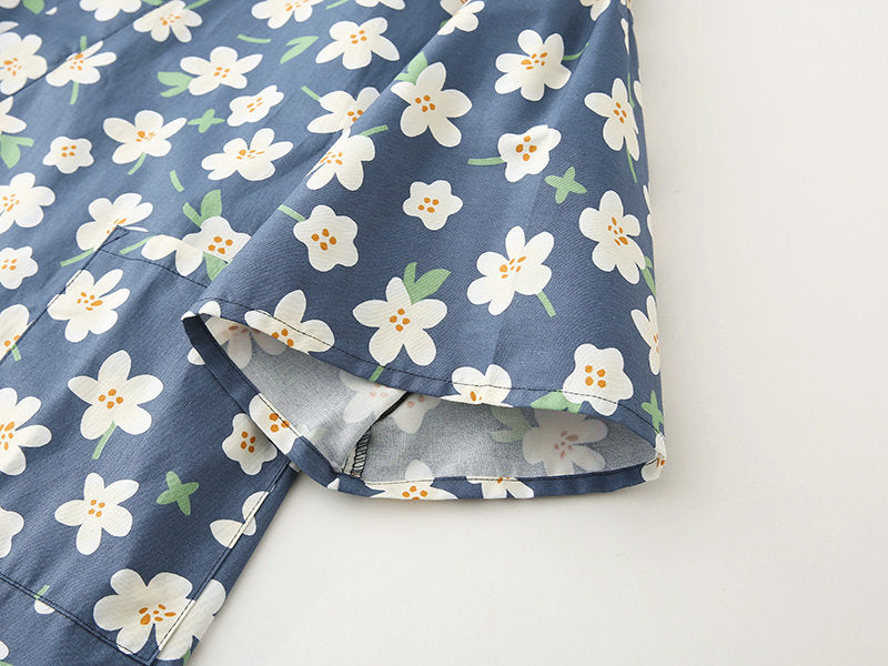 Pure Cotton Kimono-Style Pajamas