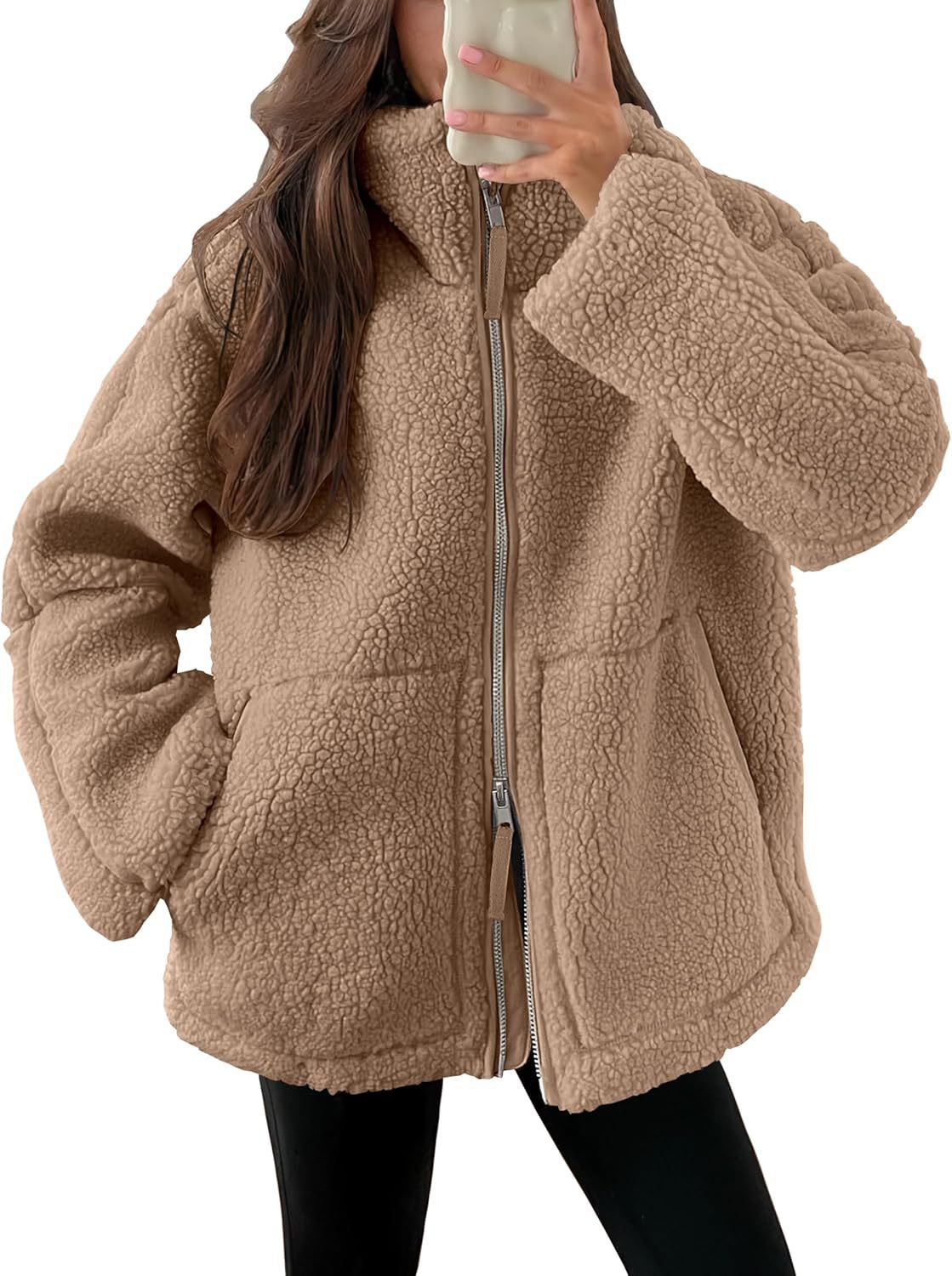 Fleece Zip-Up Coat
