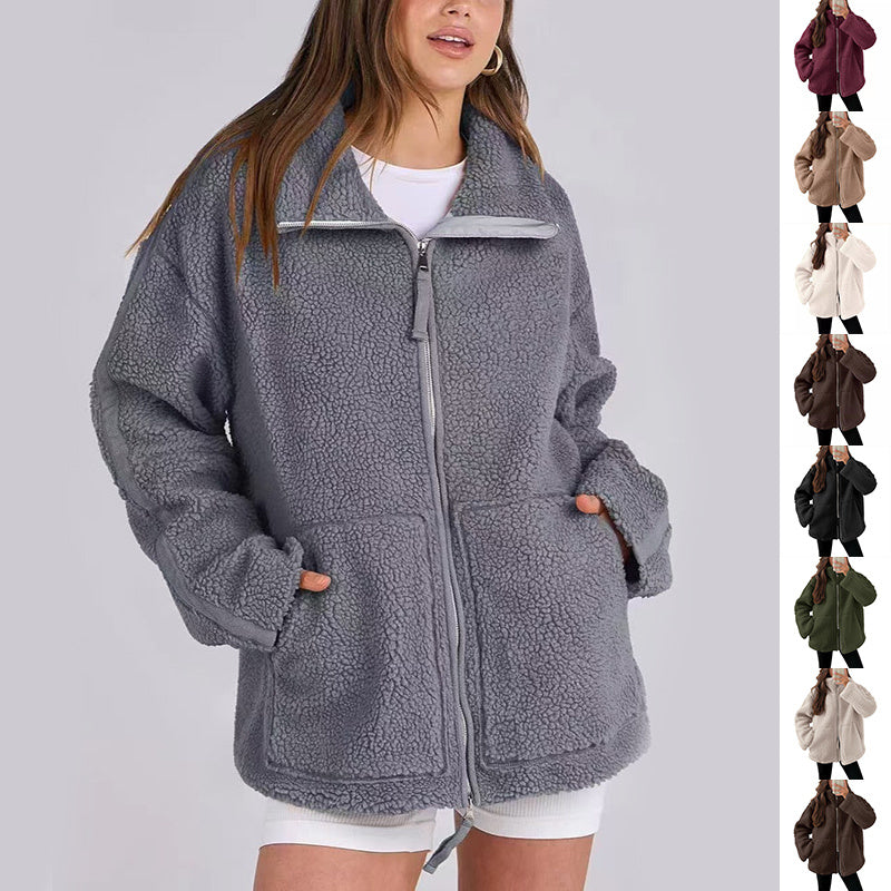 Fleece Zip-Up Coat