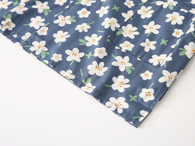 Pure Cotton Kimono-Style Pajamas